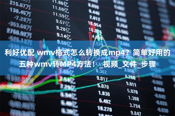 利好优配 wmv格式怎么转换成mp4？简单好用的五种wmv转MP4方法！_视频_文件_步骤